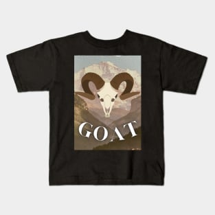 Goat Skull High Mountains Vintage Kids T-Shirt